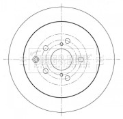 BBD5371 BORG & BECK brzdový kotúč BBD5371 BORG & BECK