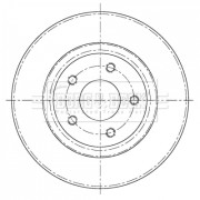 BBD5373 Brzdový kotouč BORG & BECK