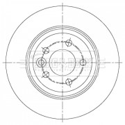 BBD5377 Brzdový kotouč BORG & BECK