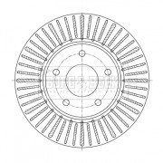 BBD5384 Brzdový kotouč BORG & BECK