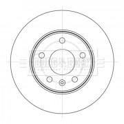 BBD5399 Brzdový kotouč BORG & BECK