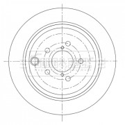 BBD5412 Brzdový kotouč BORG & BECK