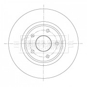 BBD5420 BORG & BECK brzdový kotúč BBD5420 BORG & BECK