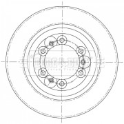 BBD5421 Brzdový kotouč BORG & BECK