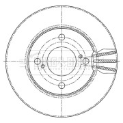 BBD5449 Brzdový kotouč BORG & BECK