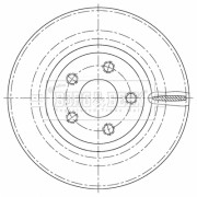 BBD5465 Brzdový kotouč BORG & BECK