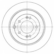 BBD5486 Brzdový kotouč BORG & BECK