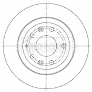 BBD5488 BORG & BECK brzdový kotúč BBD5488 BORG & BECK
