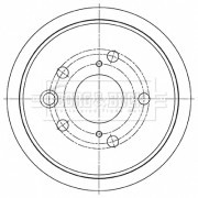 BBD5490 Brzdový kotouč BORG & BECK