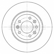 BBD5491 Brzdový kotouč BORG & BECK