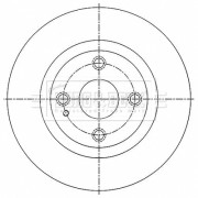 BBD5518 Brzdový kotouč BORG & BECK