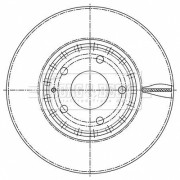 BBD5519 Brzdový kotouč BORG & BECK