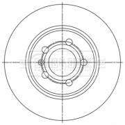 BBD5527 Brzdový kotouč BORG & BECK