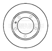 BBD5700S Brzdový kotouč BORG & BECK