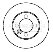BBD5701S Brzdový kotouč BORG & BECK