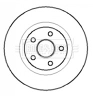 BBD5711S Brzdový kotouč BORG & BECK
