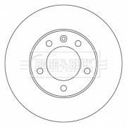 BBD5722S BORG & BECK brzdový kotúč BBD5722S BORG & BECK
