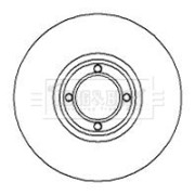 BBD5723S Brzdový kotouč BORG & BECK