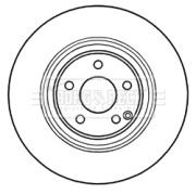 BBD5737S Brzdový kotouč BORG & BECK