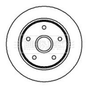 BBD5739S Brzdový kotouč BORG & BECK