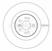 BBD5790S Brzdový kotouč BORG & BECK