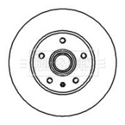 BBD5851S Brzdový kotouč BORG & BECK