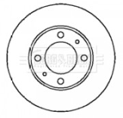BBD5882S Brzdový kotouč BORG & BECK
