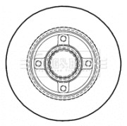 BBD5935S Brzdový kotouč BORG & BECK