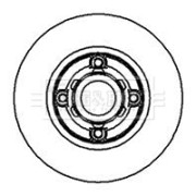 BBD5936S BORG & BECK brzdový kotúč BBD5936S BORG & BECK
