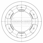 BBD5957S BORG & BECK brzdový kotúč BBD5957S BORG & BECK