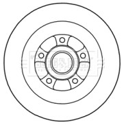 BBD5970S Brzdový kotouč BORG & BECK