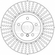 BBD6031S Brzdový kotouč BORG & BECK