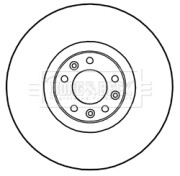 BBD6043S Brzdový kotouč BORG & BECK
