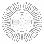 BBD6097S Brzdový kotouč BORG & BECK