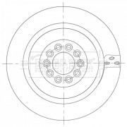 BBD6105S BORG & BECK brzdový kotúč BBD6105S BORG & BECK
