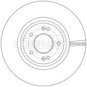 BBD6257S Brzdový kotouč BORG & BECK