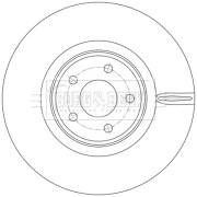 BBD6260S Brzdový kotouč BORG & BECK