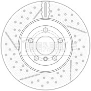 BBD7009S Brzdový kotouč BORG & BECK