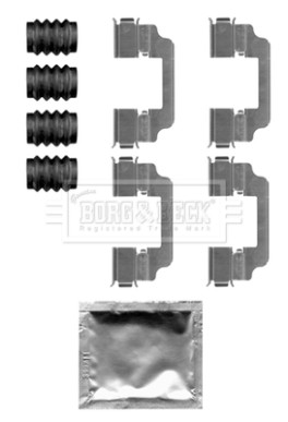 BBK1508 BORG & BECK sada príslużenstva oblożenia kotúčovej brzdy BBK1508 BORG & BECK