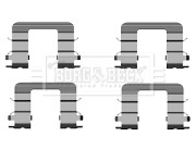 BBK1537 BORG & BECK sada príslużenstva oblożenia kotúčovej brzdy BBK1537 BORG & BECK