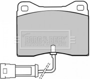 BBP1008 Sada brzdových destiček, kotoučová brzda BORG & BECK