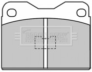 BBP1033 Sada brzdových destiček, kotoučová brzda BORG & BECK