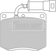 BBP1052 Sada brzdových destiček, kotoučová brzda BORG & BECK