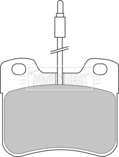 BBP1055 Sada brzdových destiček, kotoučová brzda BORG & BECK