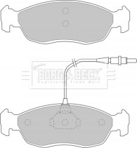 BBP1069 BORG & BECK sada brzdových platničiek kotúčovej brzdy BBP1069 BORG & BECK