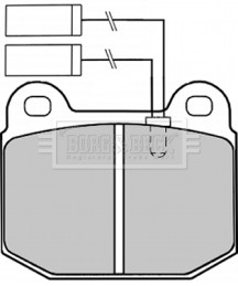 BBP1254 Sada brzdových destiček, kotoučová brzda BORG & BECK