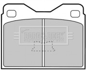 BBP1259 BORG & BECK sada brzdových platničiek kotúčovej brzdy BBP1259 BORG & BECK