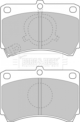 BBP1269 Sada brzdových destiček, kotoučová brzda BORG & BECK