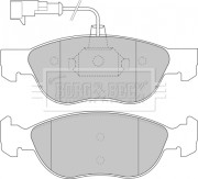 BBP1576 Sada brzdových destiček, kotoučová brzda BORG & BECK