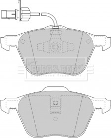 BBP1747 Sada brzdových destiček, kotoučová brzda BORG & BECK